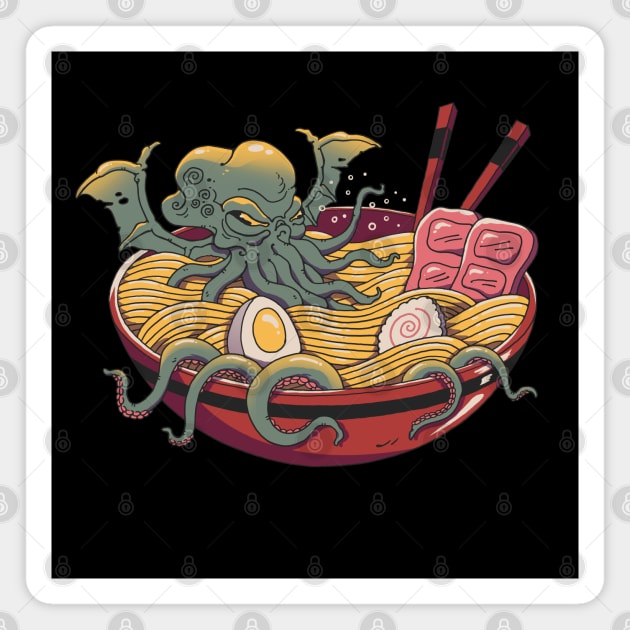 Ramen Cthulhu Magnet by Vincent Trinidad Art